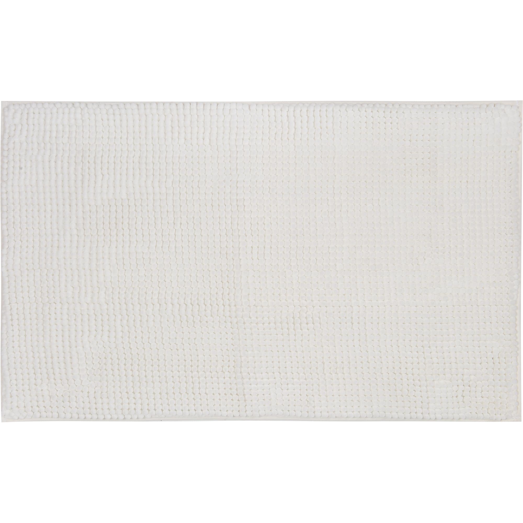 82490634 Коврик для ванной комнаты 45x70 см цвет белый Merci Santreyd