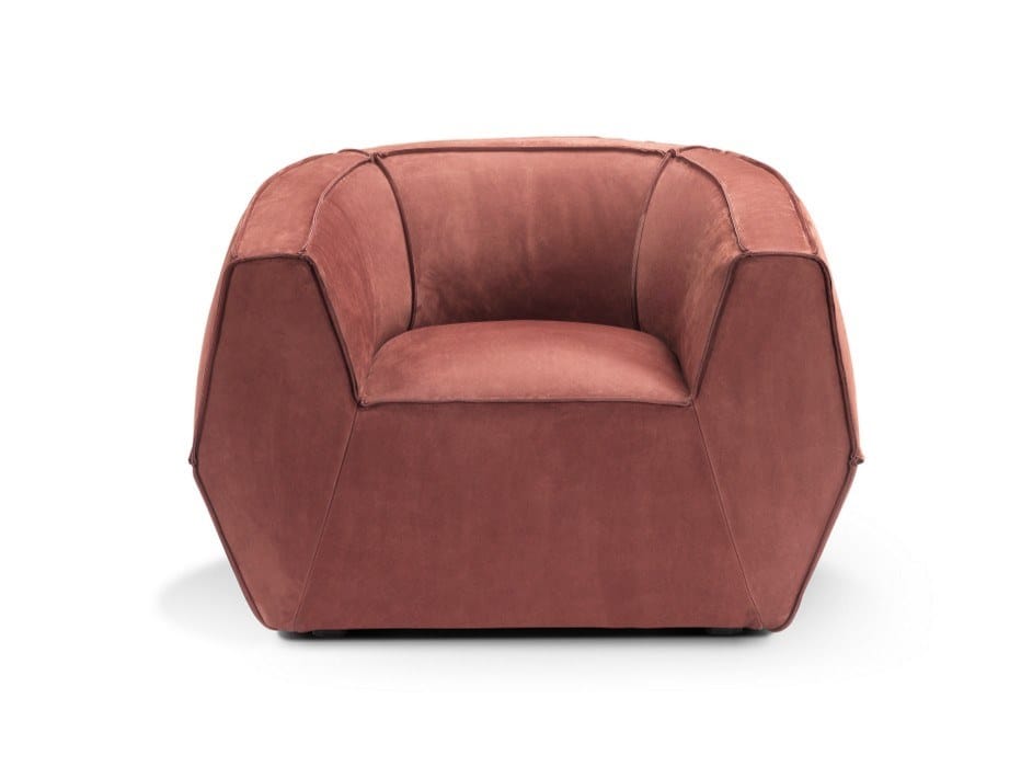 Кожаное кресло с подлокотниками GHIDINI1961 Infinito ARCH-00074738