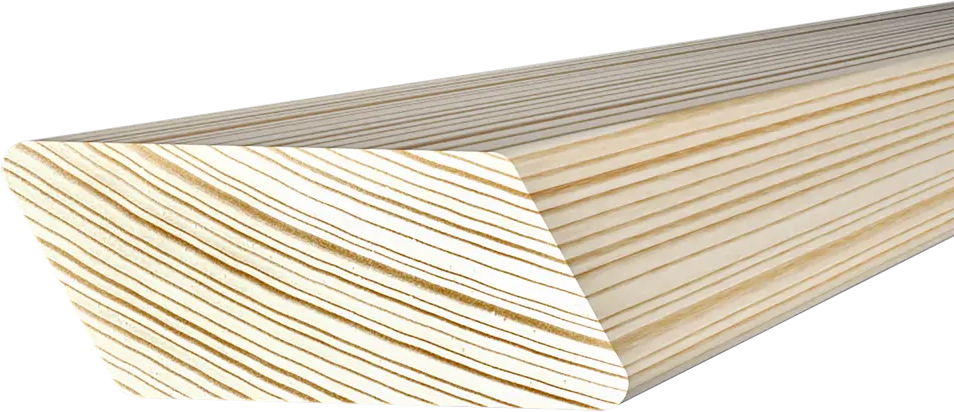 АРЕЛАН Декоративный скошенный брусок из сращенной сосны 28х70х2200 мм 82276351