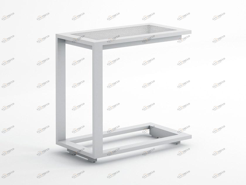 GANDIABLASCO Прямоугольный садовый столик из термолакированного алюминия Blau sun-id-1401968