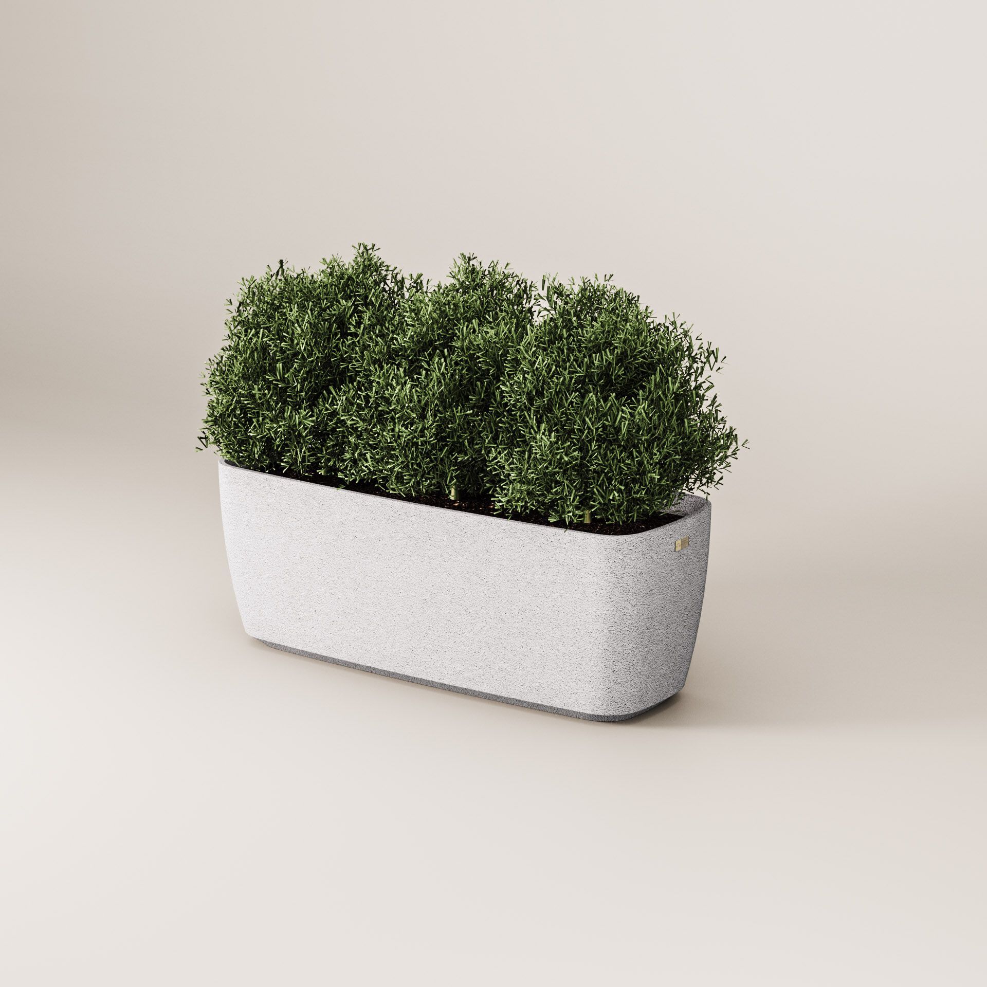 Прямоугольная бетонная плантатор Kremen ARCH-00097295 - Вид №3