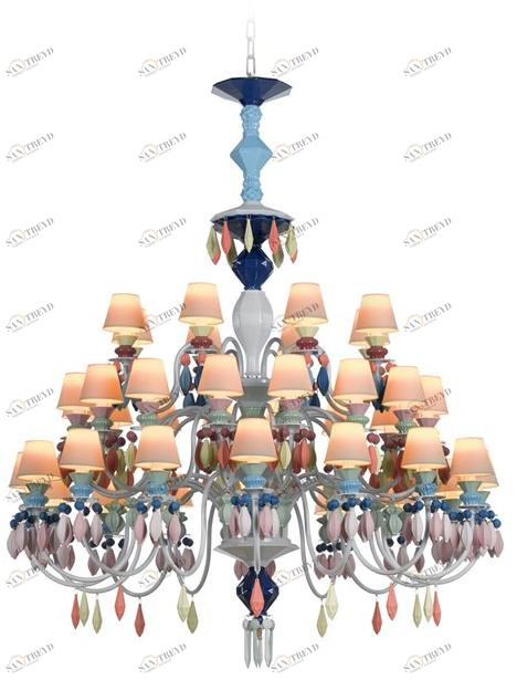 Lladró Люстра из фарфора Belle de nuit 01023291