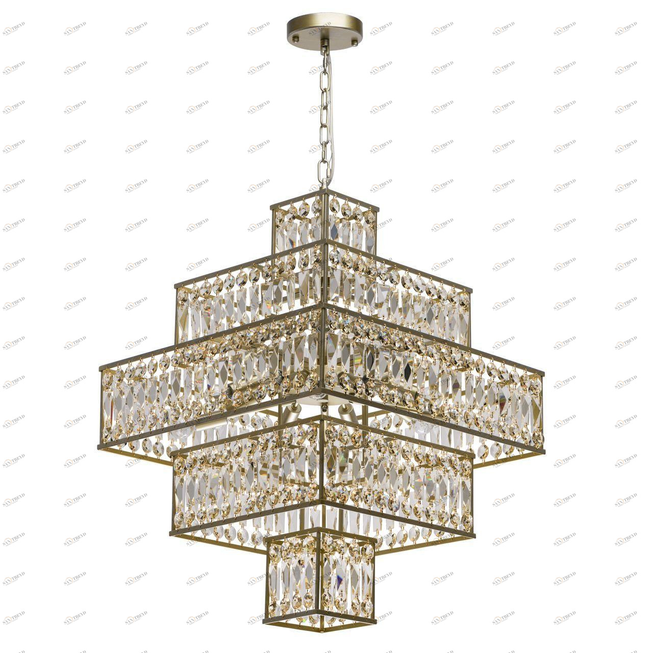 Подвесная люстра MW-Light Монарх 121012416 MW-LIGHT ДИЗАЙНЕРСКИЕ, МОНАРХ 278898 Золотой 