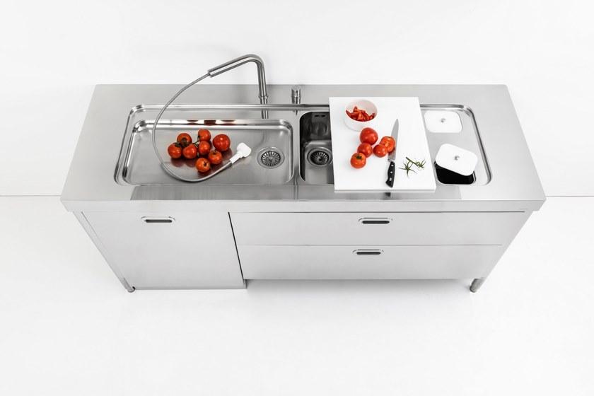 L190 Накладная раковина на столешницу  овальная ALPES-INOX Liberi in cucina - Вид №4