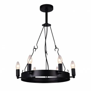 Дизайнерская подвесная люстра Arte Lamp Bastiglia A8811SP-6BK черная ARTE LAMP BASTIGLIA 108397 Черный