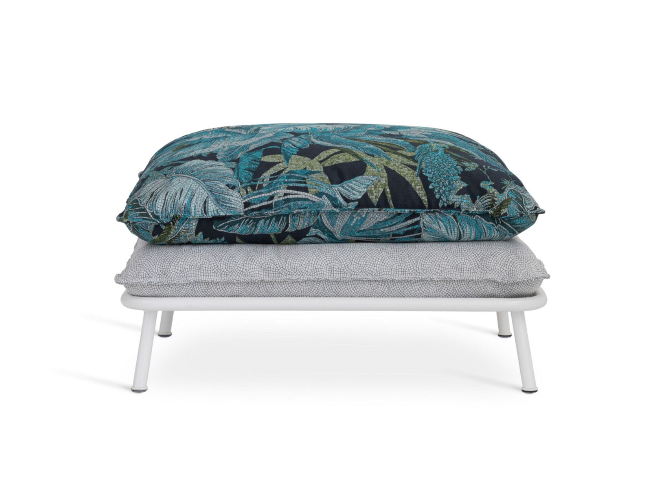 Ткань съемный квадратный садовый пуфик Sicis Lipari ARCH-00106725