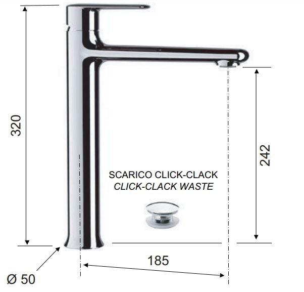 Remer Rubinetterie Смеситель для умывальника Vanity V10 - v 10 l - Вид №6