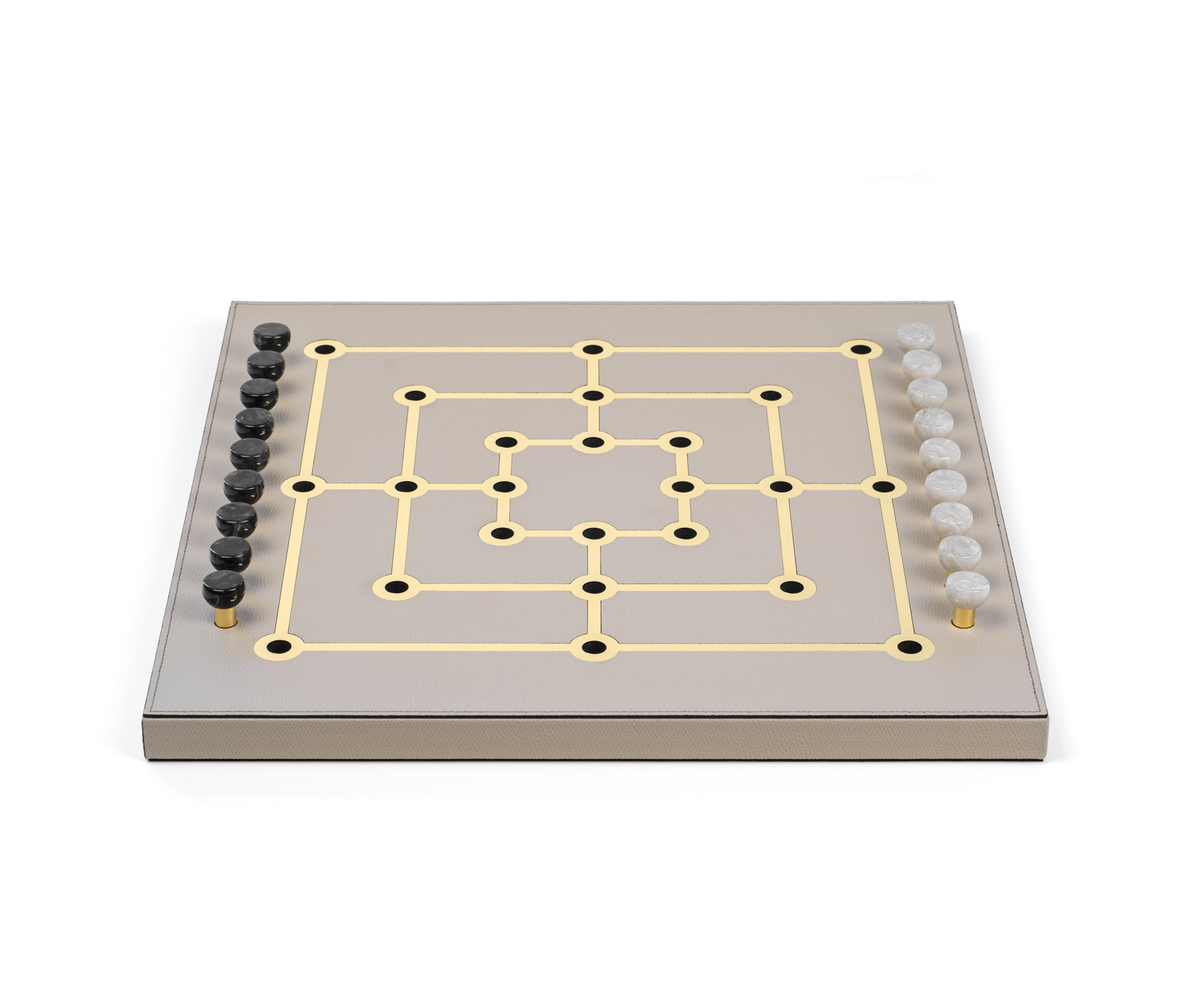 Набор игр «Мельница» - 39X39XH2,5 см / зернистая кожа_лимон Pinetti 00.1020.029.095 - Вид №2