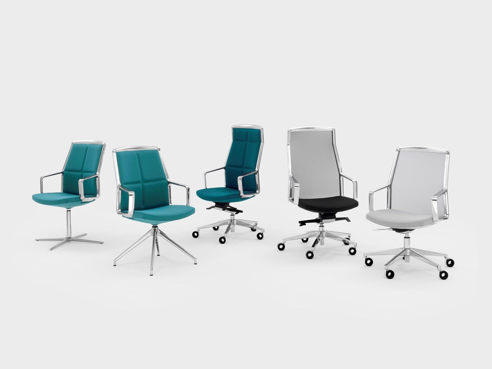 4-спицевое кожаное кресло с подлокотниками Viganò Adele ARCH-00104240 - Вид №1