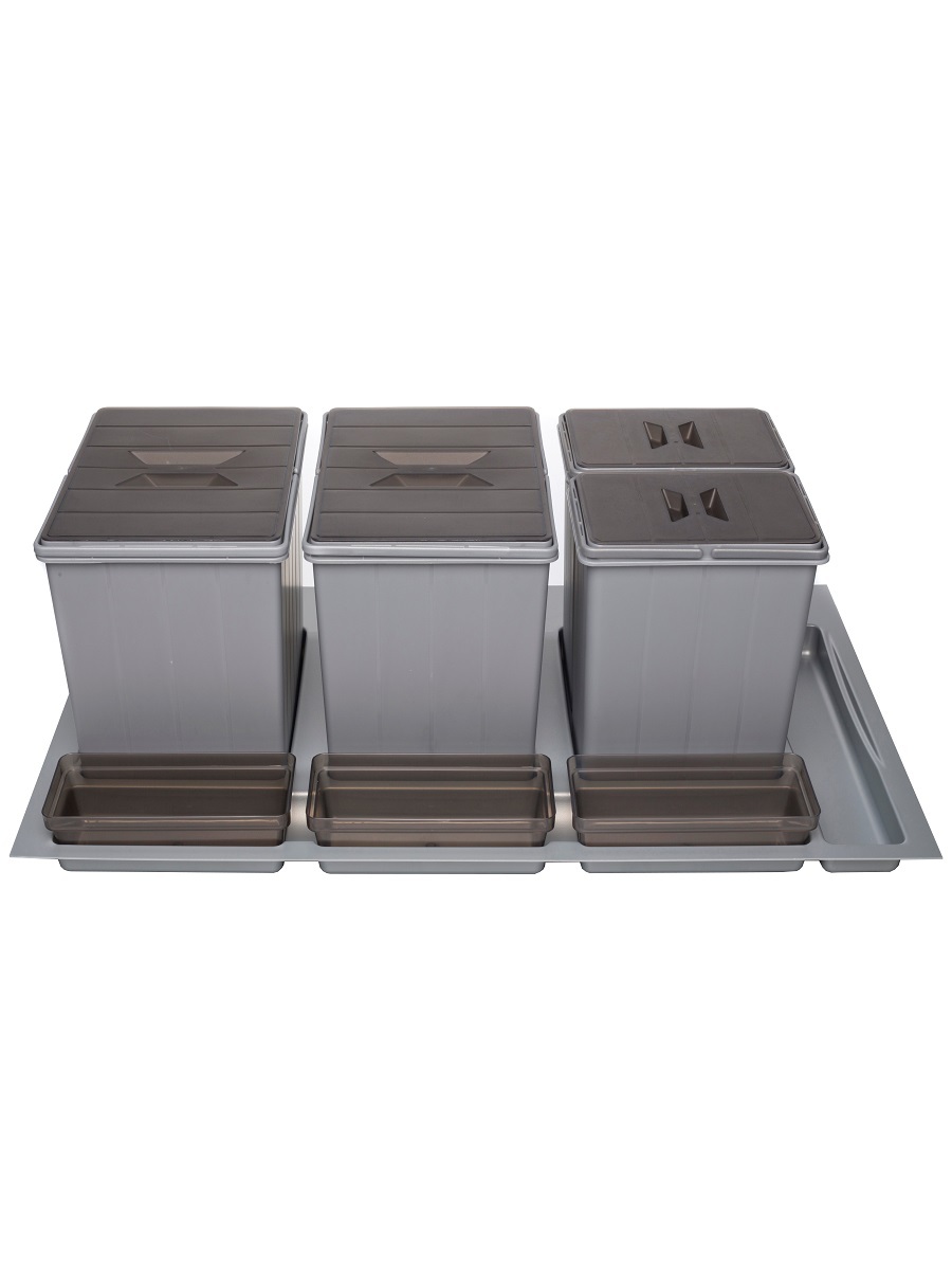 Система сортировки мусора Omega 900/47/4 Metallic Grey NAVAKO 10264