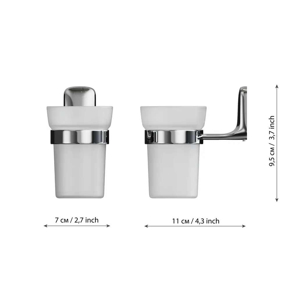 Стакан для зубных щёток Lemer Elegia — прозрачное стекло 85202136 Нет STLM-0993262 - Вид №5