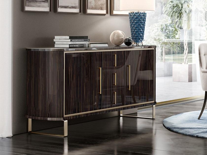 Barnini Oseo Лакированный буфет с распашными дверцами с ящиками Richmond upon thames Rc55 - Вид №3