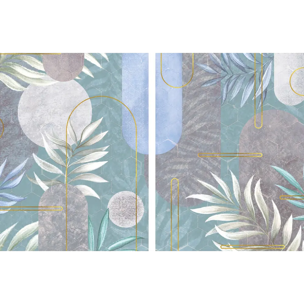 Картина модульная Геометрия 45x60 см 2 шт POSTERMARKET STLM-2127411