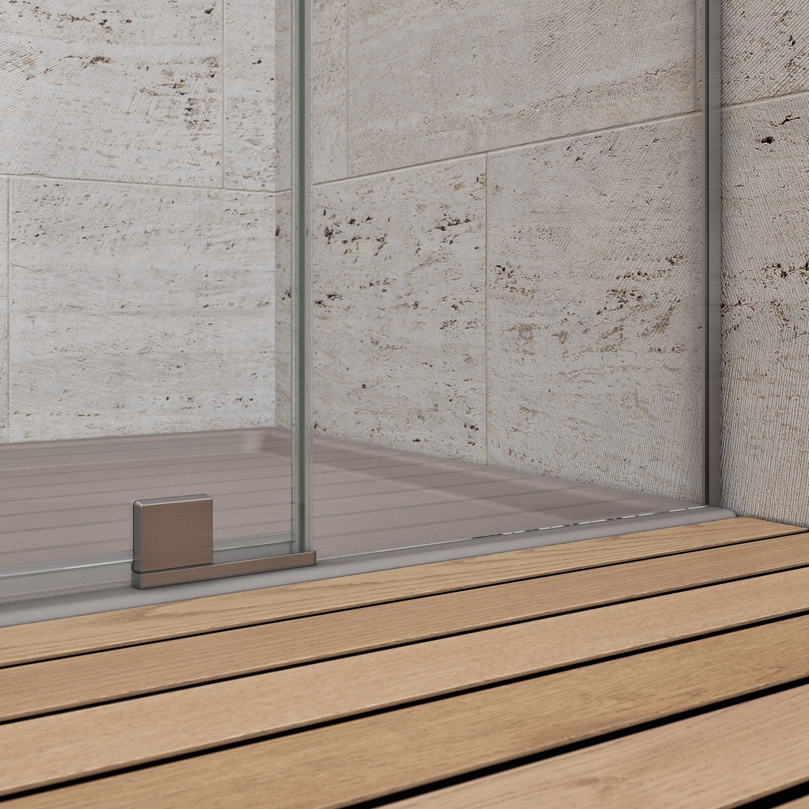 Стеклянная прямоугольная душевая кабина Provex Industrie Iunix ARCH-00128500 - Вид №2