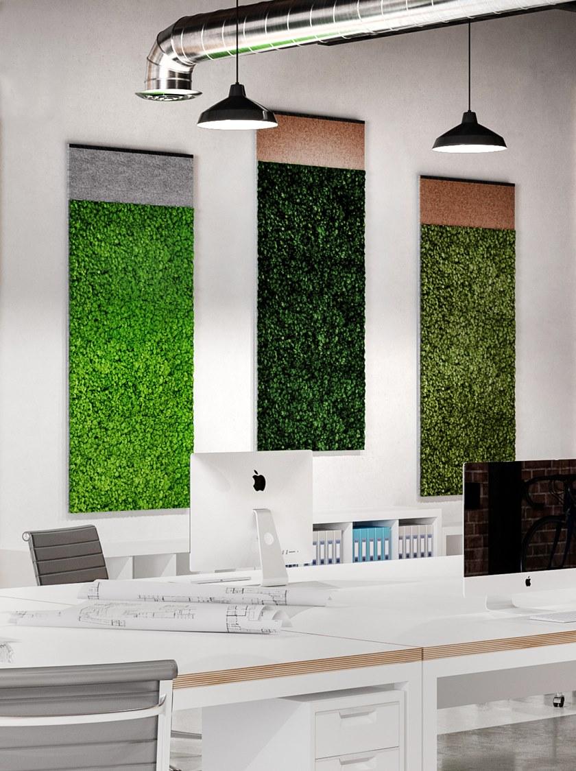 GREEN MOOD Акустическая стеновая панель из мха Design sun-id-1494656 - Вид №9