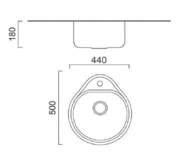 HB4450 Кухонная мойка , полированная сталь Haiba  - Вид №2