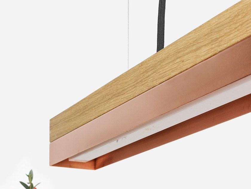 GANTlights Светодиодный подвесной светильник из дуба и меди C sun-id-1382457 - Вид №3