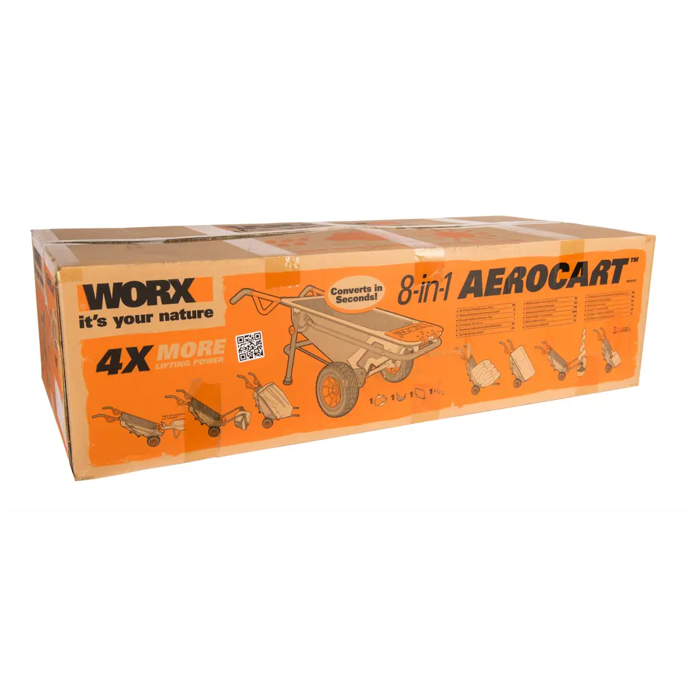 Тачка садовая двухколесная 135 кг/67 л WORX WG050 Aerocart STLM-2038935 - Вид №9