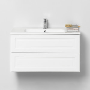 20071250 Шкаф Для Умывальника 800 Белая Рама, Мягкое Закрытие Westerbergs Белый