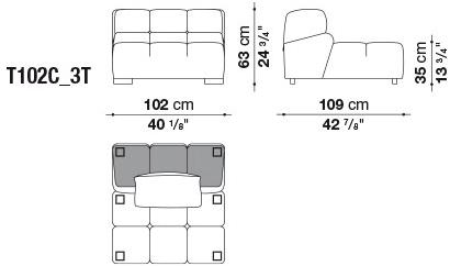 B&B Italia Модульный секционный диван Tufty time sun-id-1414316 - Вид №7