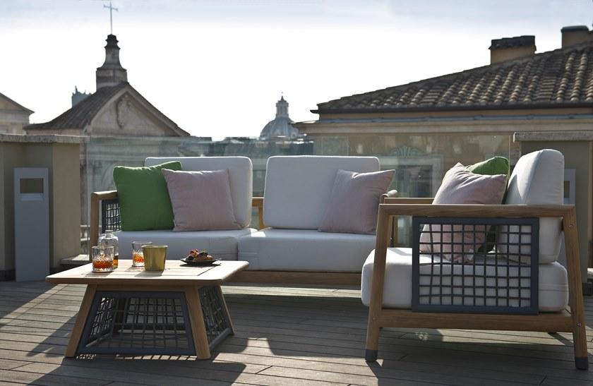 Unopiù Садовый диван со съемным чехлом из акриловой ткани Quadra Pamodiv - Вид №4