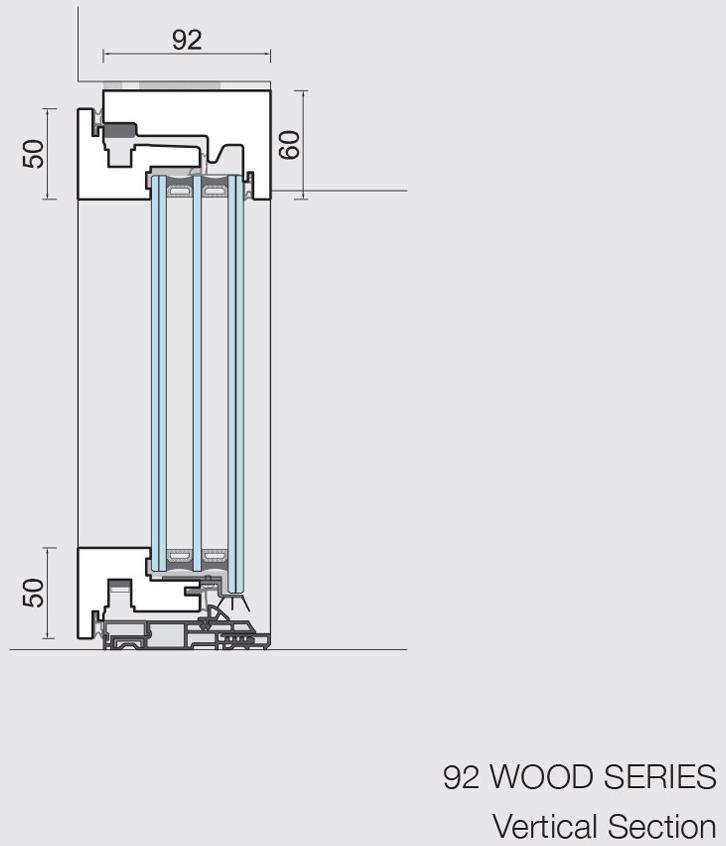 CARMINATI SERRAMENTI Распашное окно из дерева с двойным остеклением Skyline system sun-id-1428125 - Вид №11
