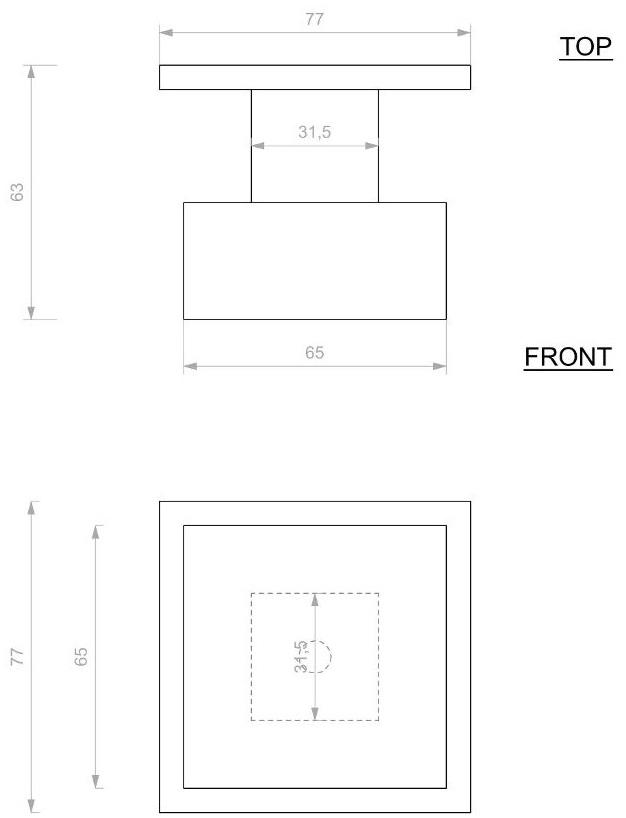 Dauby Ручка двери из металла Pure® 14892 - Вид №1