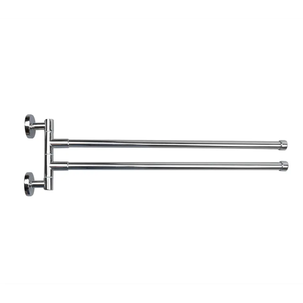 Держатель для полотенец Аквалиния CS-904 2 крючка цвет хром STLM-2098664