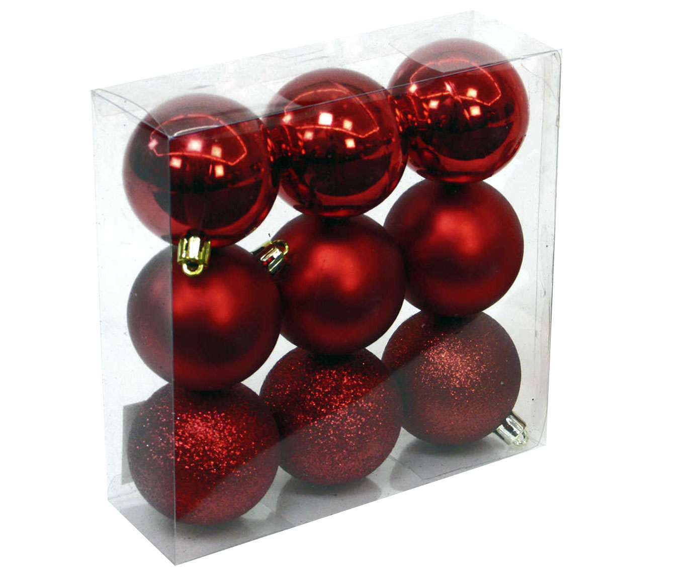 DZ-033-200 елочная игрушка, набор 9шт TO4ROOMS  - Вид №1