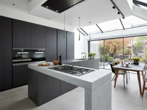 TM Italia Cucine Кухня с островом без ручек