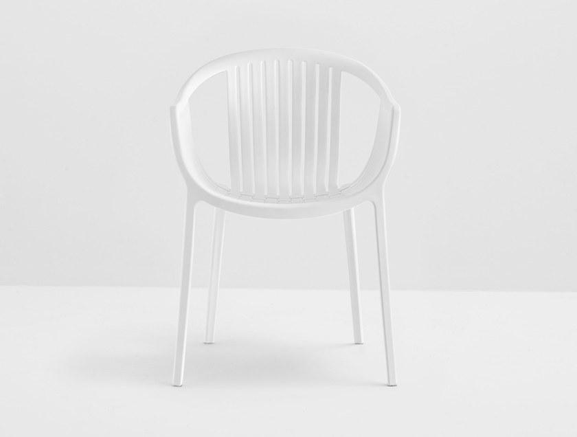 Штабелируемый садовый стул из полипропилена с подлокотниками Tatami Santreyd sun-id-1418222 - Вид №5