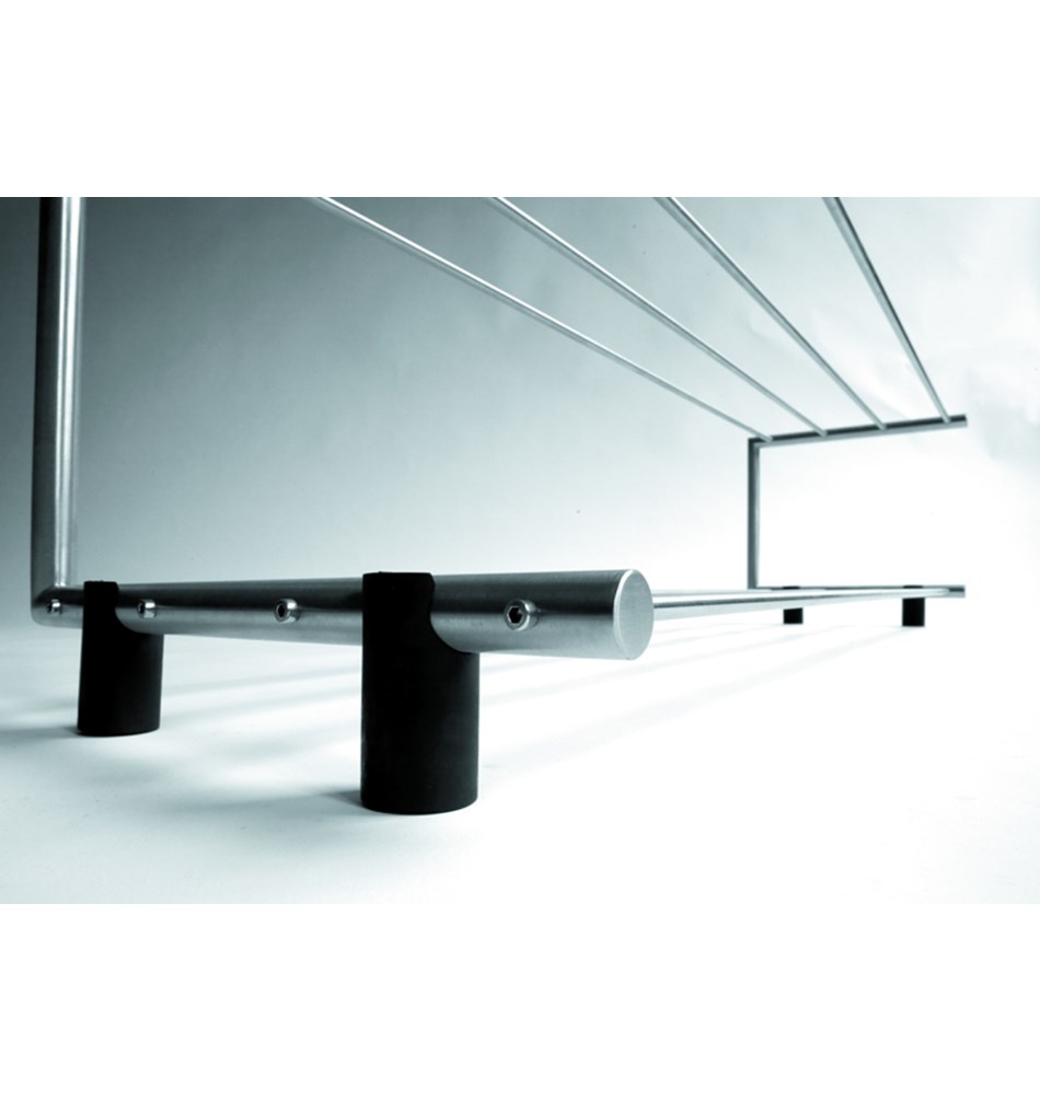 FROST Полка для обуви 1, 60см » матовая. Нержавеющая сталь Матовый N1929  - Вид №1