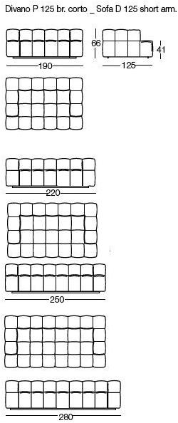 arflex Модульный тканевый диван Strips sun-id-1390380 - Вид №14