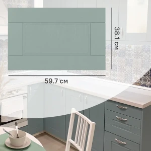 Фасад кухонного шкафа Томари 59.7x38.1см KONSENSA МДФ цвет голубой