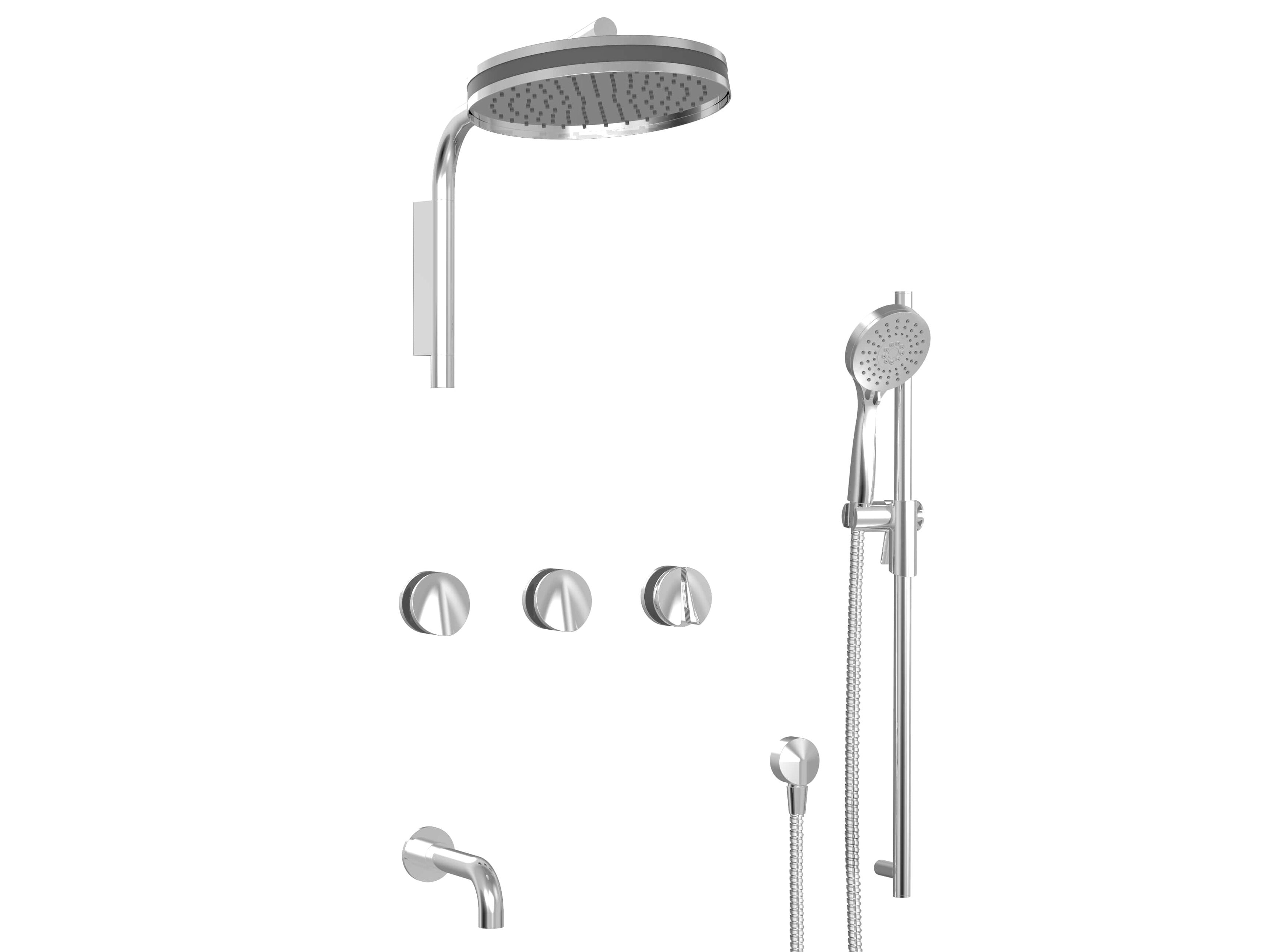 Встраиваемый термостатический набор для ванны с ручным душем BARIL PRO-3353-47 ARCH-00079036