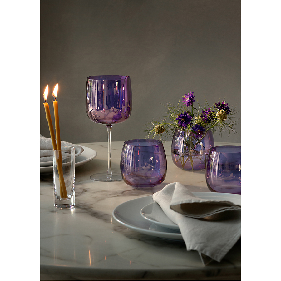 G1620-16-887 Набор бокалов для вина aurora, 450 мл, фиолетовый, 4 шт. LSA International  - Вид №4