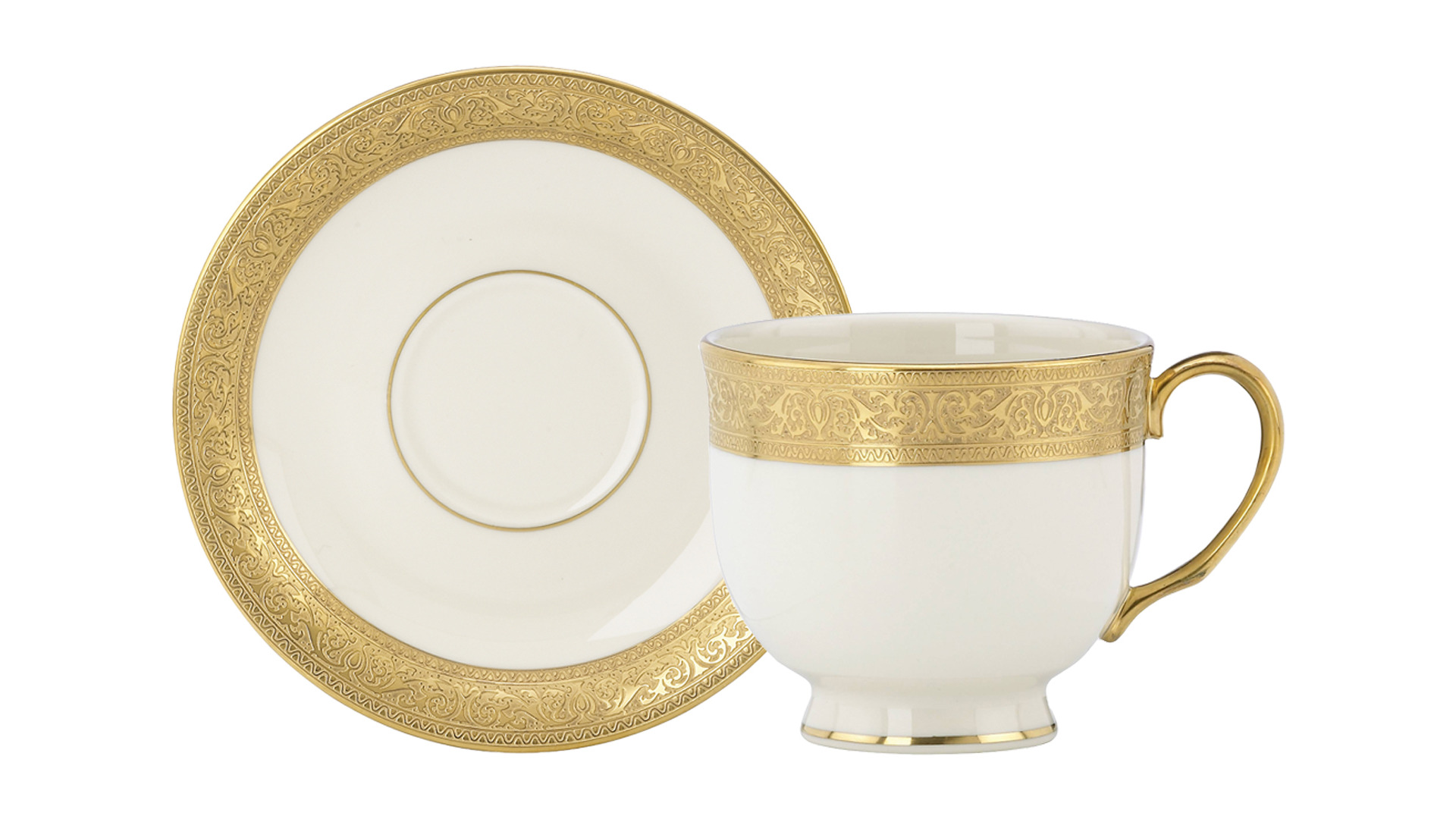 10668073 Lenox Набор из чашек чайных с блюдцами Lenox "Вестчестер" 200мл, 2шт Фарфор  - Вид №3