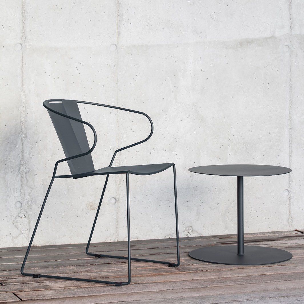 Стальной круглый садовый стол iSimar Eivissa ARCH-00086711 - Вид №1