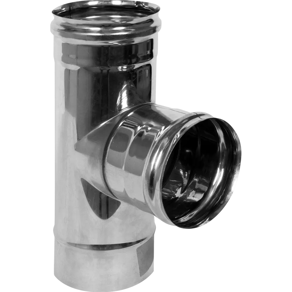 Тройник 90 градусов Ferum 115 мм 0.5 м нержавеющая сталь 17135374 STLM-2133389 