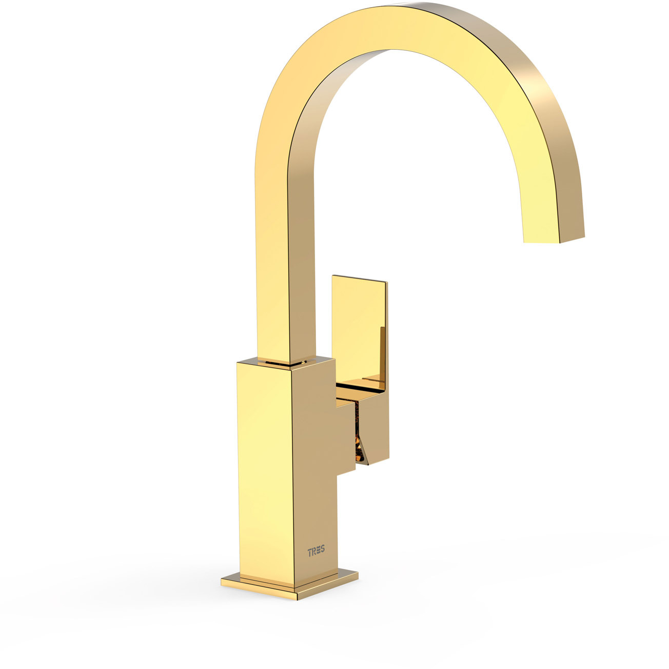 Смеситель для раковины CUADRO High с одной ручкой и боковым рычагом-00660602OR TRES