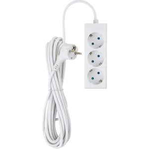 Удлинитель с заземлением Duwi 3 розетки со шторками 3x1.5мм2 5 м