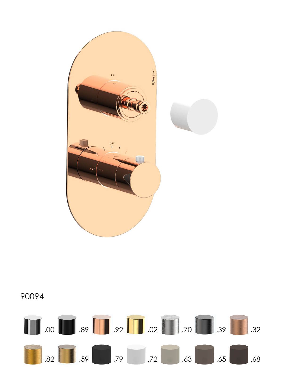 Термостатический встраиваемый смеситель для душа Rubinetterie Frattini душевые кабины ARCH-00034873 - Вид №10