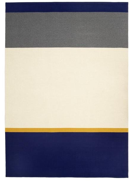 valerie_objects Прямоугольный коврик ручной работы из шерсти в полоску  V7017002l/m/s  - Вид №1