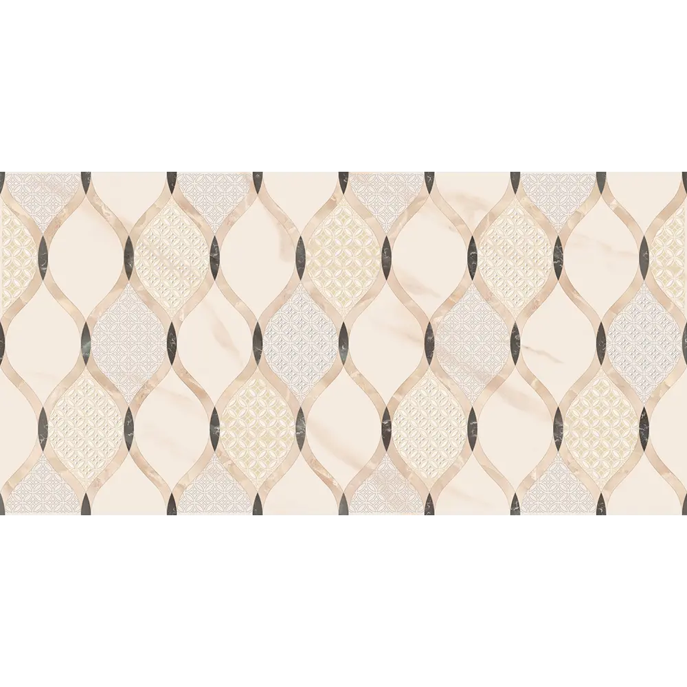 Декор настенный Azori Astra Arabesco 1 31.5x63 см матовый цвет бежевый STLM-2010108