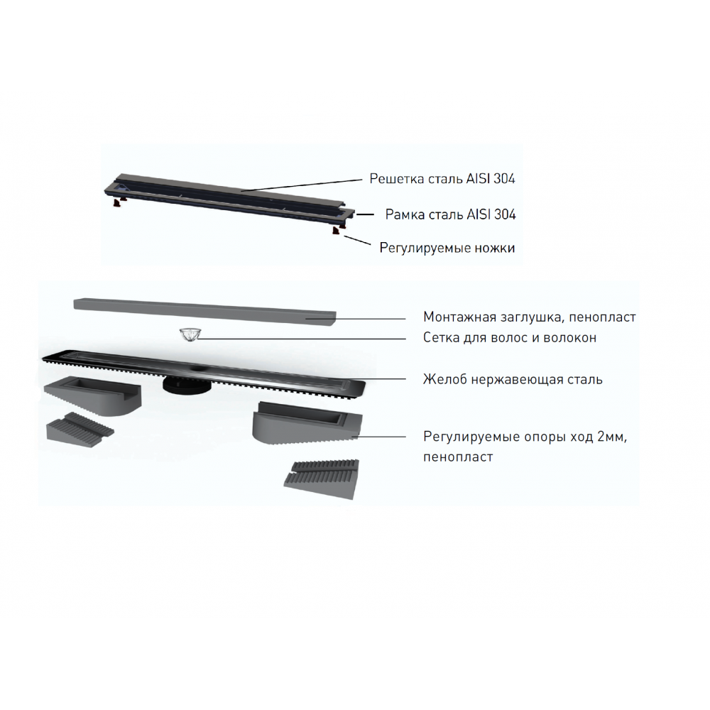 090148  Желоб водосток TOP Stark 500  Berges TOP Stark  - Вид №3