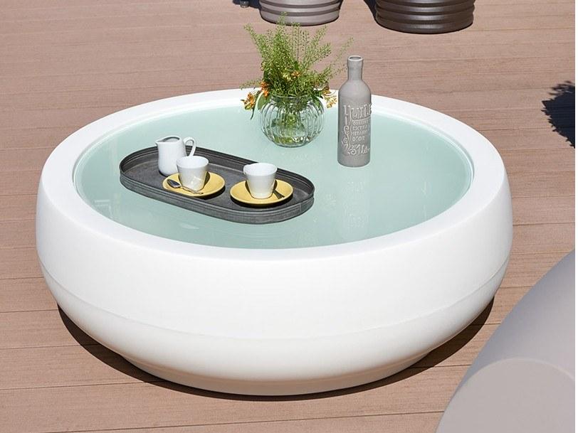 SLIDE Стол журнальный круглый полиэтиленовый контрактный Chubby sun-id-1413545 - Вид №1