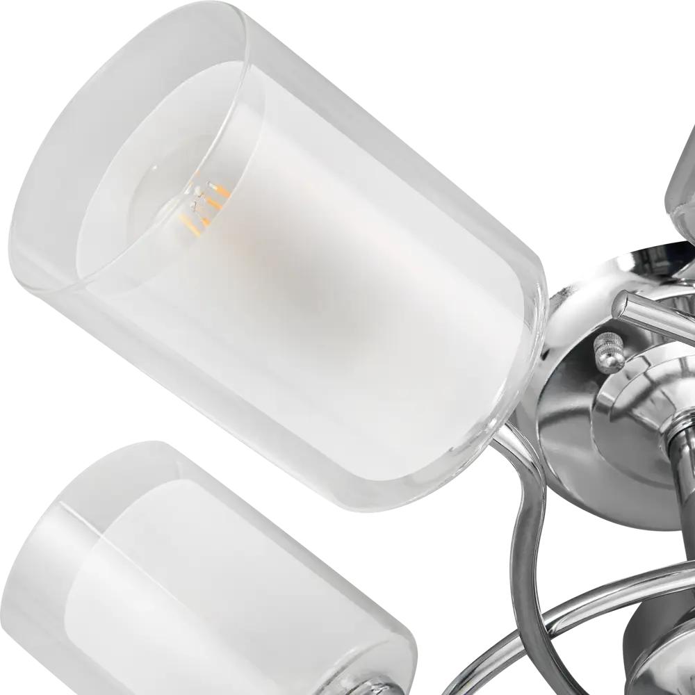 Люстра потолочная JLIGHT RIFT 6 ламп 28 м², цвет хром 84534221 STLM-2077417  - Вид №5