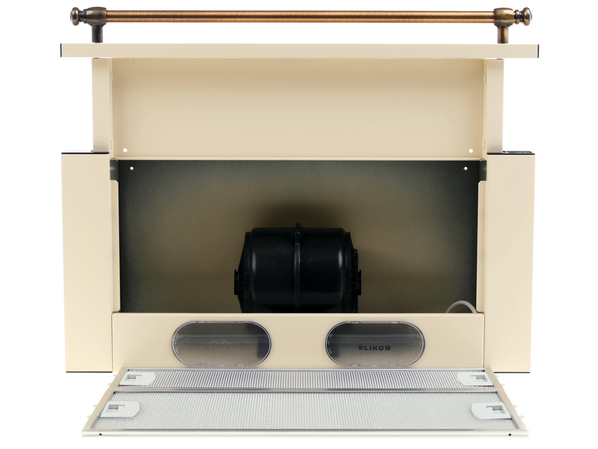 1074652 Вытяжка телескопическая ELIKOR Интегра 60П-400-В2Л бежевый/бронзовый STDN-0122106 - Вид №5