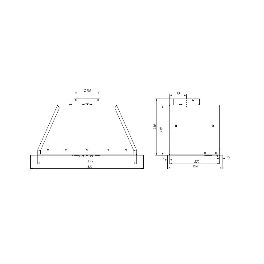 ELIKOR Bios - встраиваемая вытяжка 52 см белая для современной кухни 89404743 STLM-1572609 - Вид №9