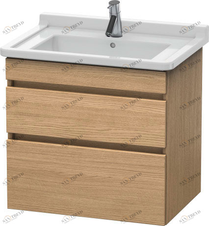 DS648705252 DuraStyle Тумбочка подвесная Европейский дуб, декор Duravit